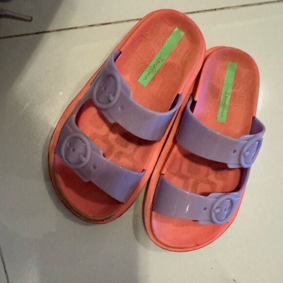 Playful Purple and Pink Kids' Sandals #23 - Picture 4 of 4